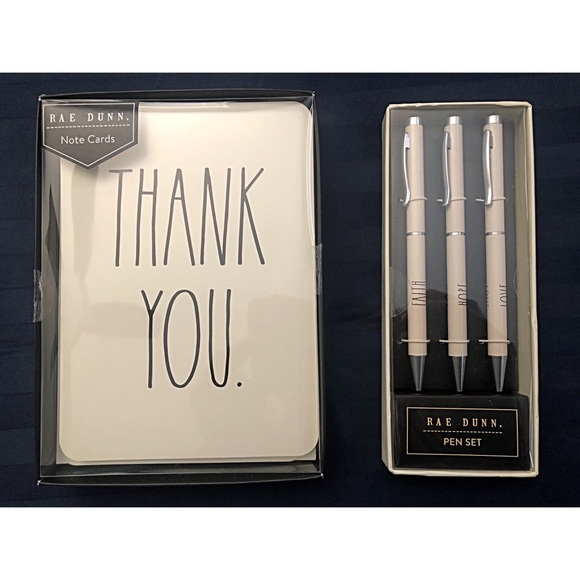 rae dunn Other - NEW Rae Dunn thank you cards & pen set